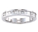 Baguette & Round Diamond Bands (WG)